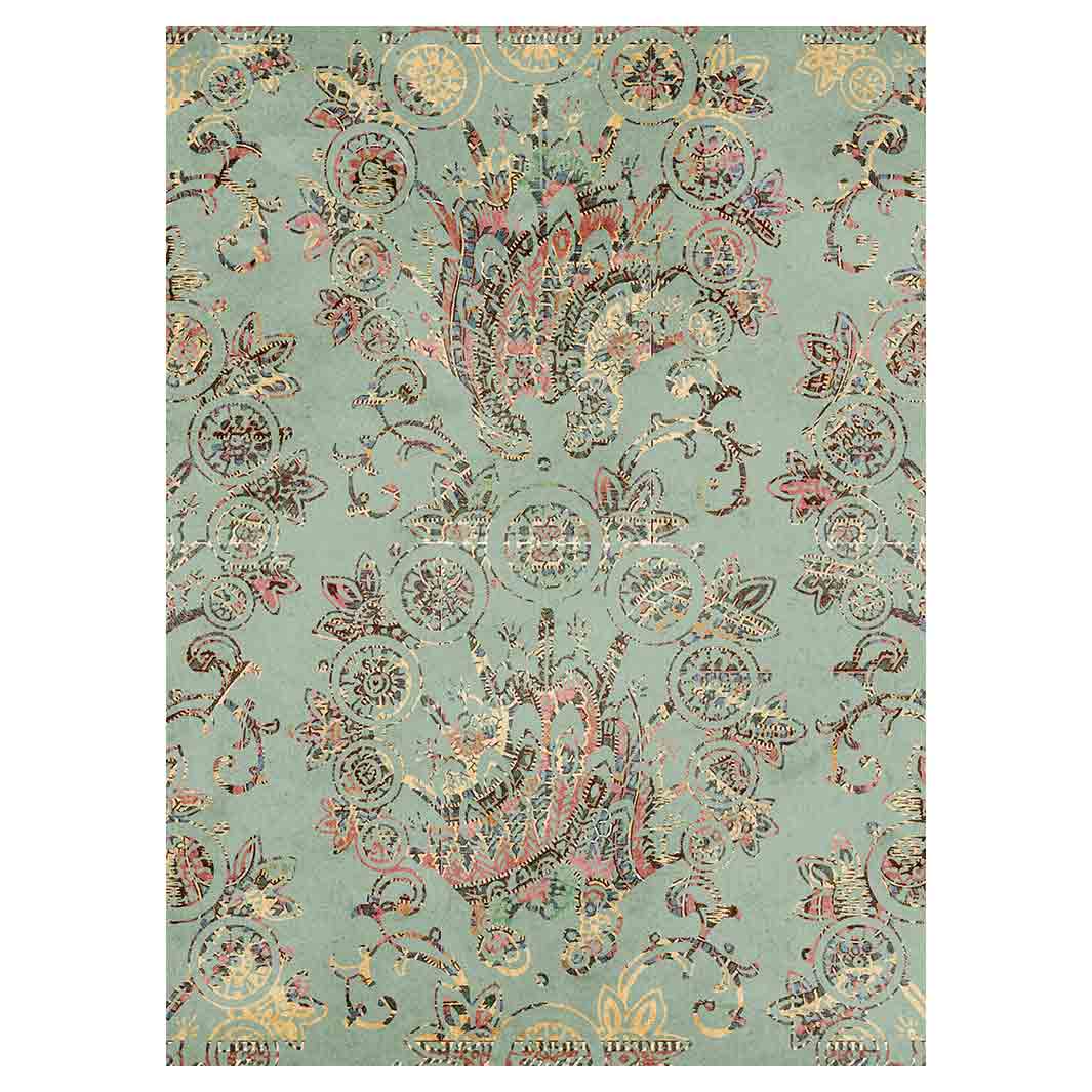 ANTIQUE PAISLEY LIGHT BLUE DESIGN TEA TOWEL