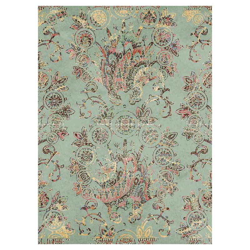 ANTIQUE PAISLEY LIGHT BLUE DESIGN TEA TOWEL