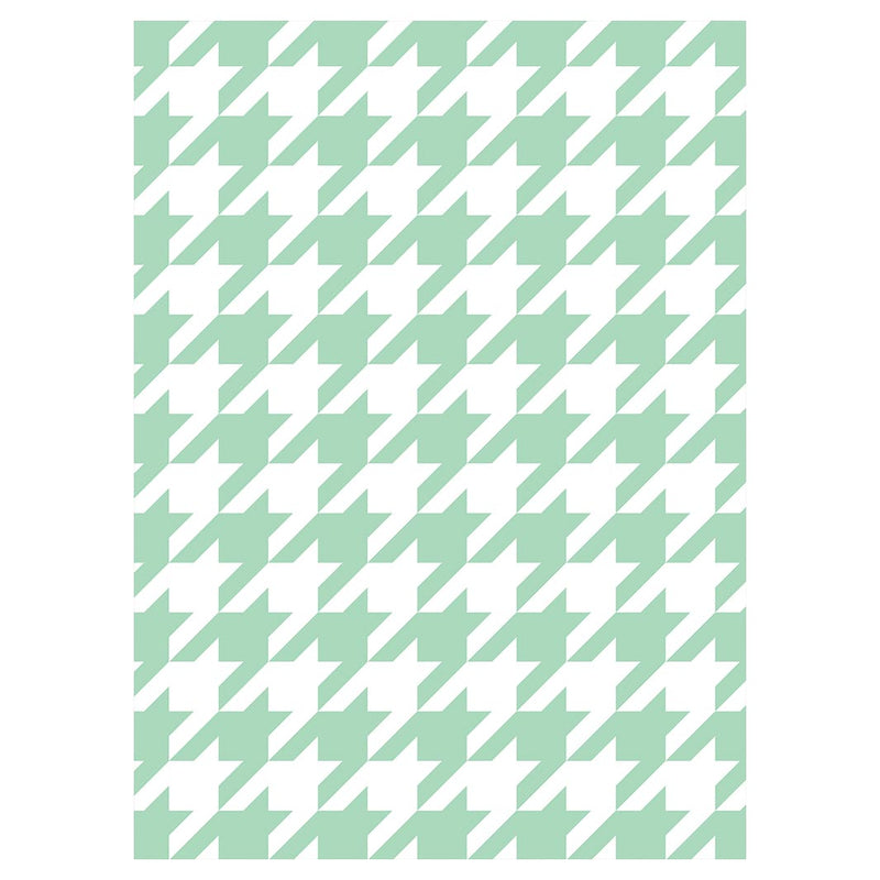HOUNDSTOOTH LIGHT GREEN TEA TOWEL