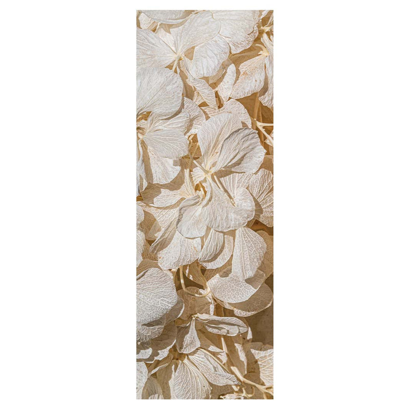 FLORAL CREAM BLEACHED HYDRANGEA LEAVES YOGA MAT