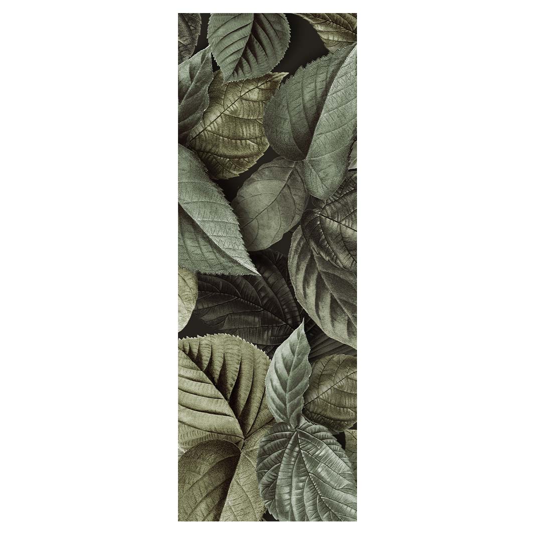 LEAVES GREEN MONOCHROMATIC LEAVES YOGA MAT