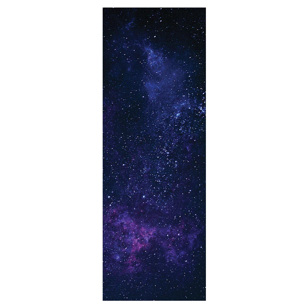 DESIGN BLUE AND PURPLE DARK GALAXY STARS YOGA MAT