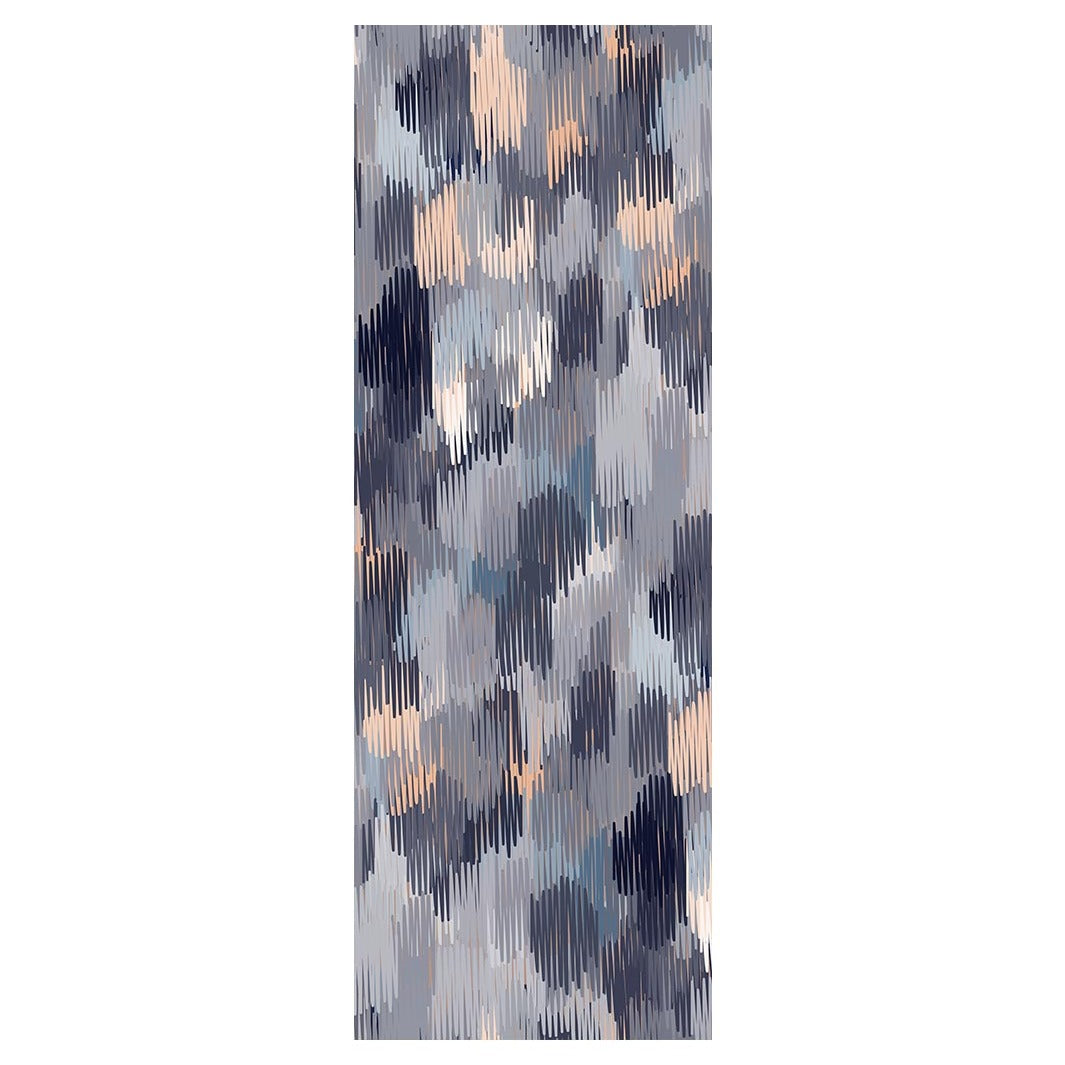 ABSTRACT LINES PURPLE TONES PATTERN YOGA MAT