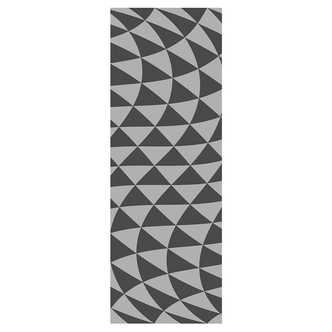 GEOMETRIC TRIANGLE GREY OPTICAL ILLUSION YOGA MAT