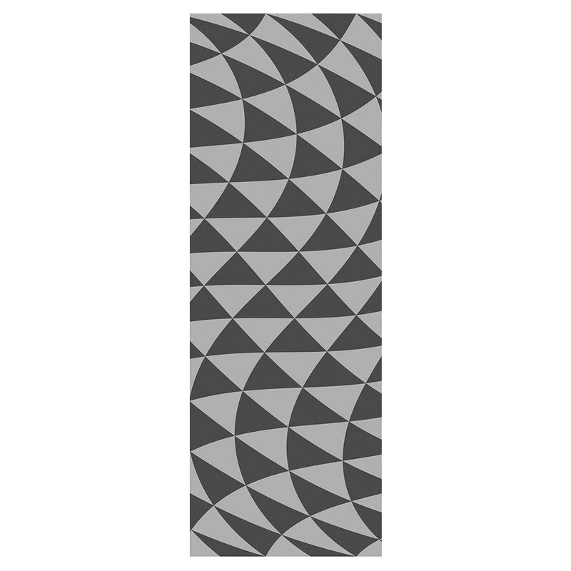 GEOMETRIC TRIANGLE GREY OPTICAL ILLUSION YOGA MAT