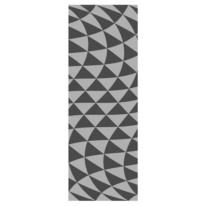 GEOMETRIC TRIANGLE GREY OPTICAL ILLUSION YOGA MAT