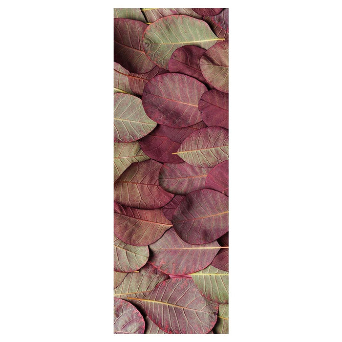 LEAF ARRANGEMENT DARK MAUVE AND GREEN YOGA MAT